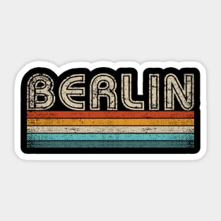 Berlin German Capital City Souvernir Vintage Retro Berlin Sticker